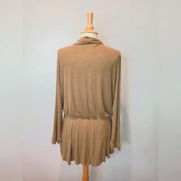 Free People Beach Lively Romper Tropical Nut SZ M - Picture 4 of 10